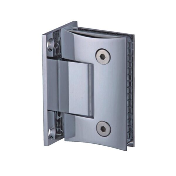 Stainless steel wall to glass door hinge A072 with arch surface and ...