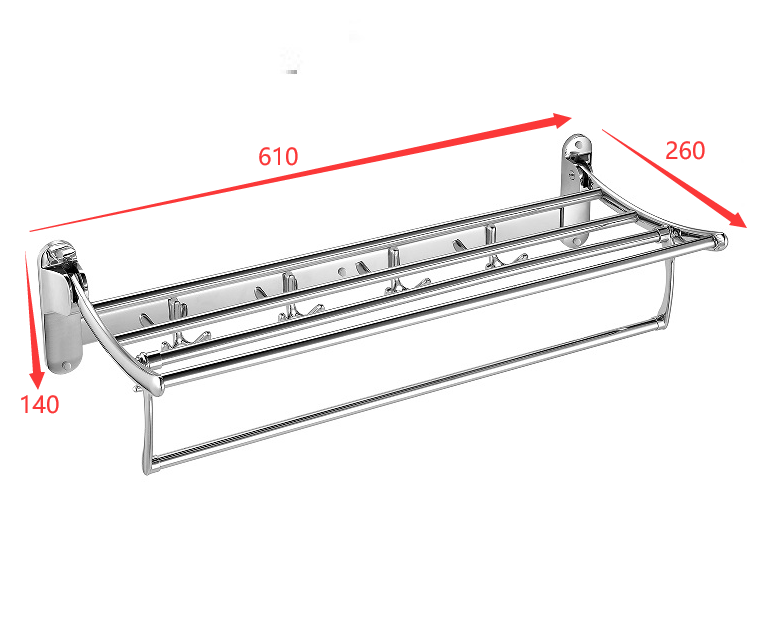 FOLDING TOWEL RACK