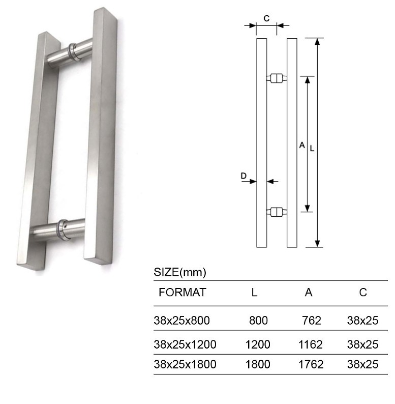 GLASS DOOR HANDLE