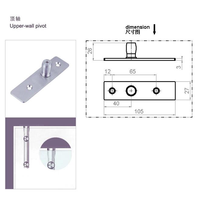 GLASS DOOR TOP PIVOT