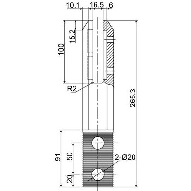 GLASS POOL FENCING SPIGOT