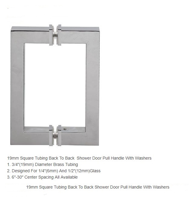 square shower door handle