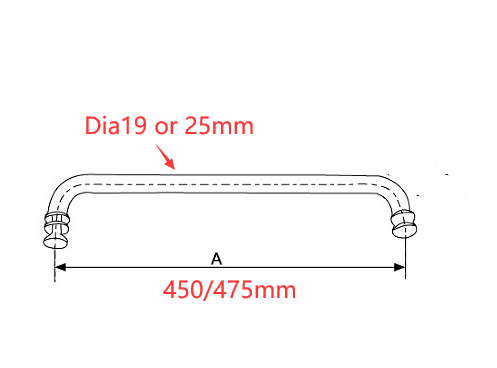 SHOWER DOOR HANDLE