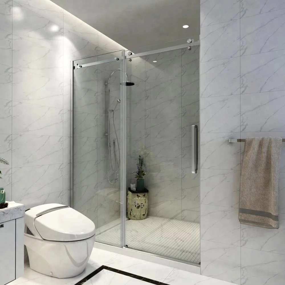 shower sliding door system