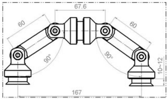 ADJUSTABLE GLASS CONNECTOR