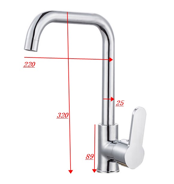 STAINLESS STEEL KITCHEN FAUCET